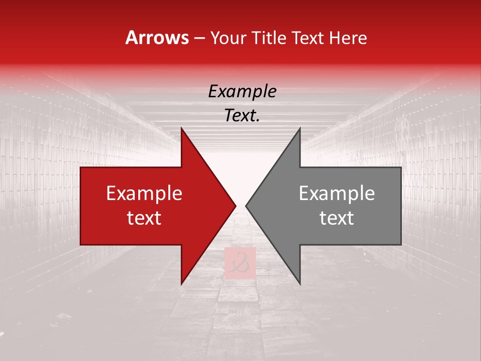 A Dark Tunnel With A Light At The End PowerPoint Template