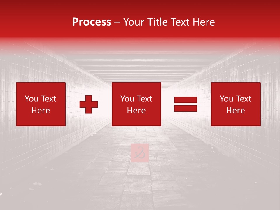 A Dark Tunnel With A Light At The End PowerPoint Template