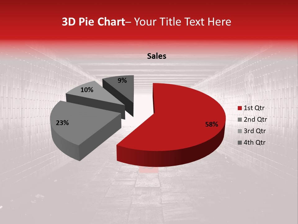 A Dark Tunnel With A Light At The End PowerPoint Template
