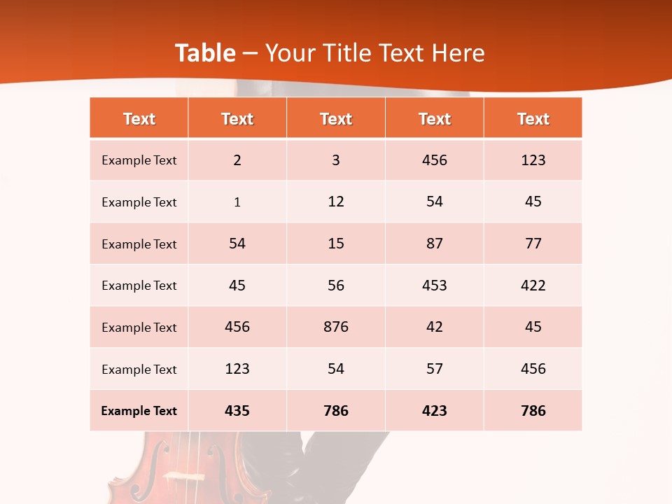 A Woman In Black Leather Pants Holding A Violin PowerPoint Template