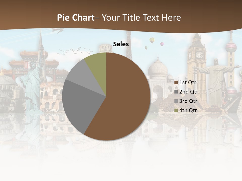 A Group Of Buildings With A Sky Background PowerPoint Template