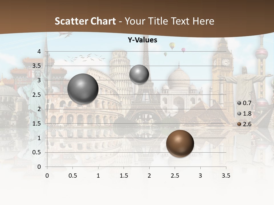 A Group Of Buildings With A Sky Background PowerPoint Template