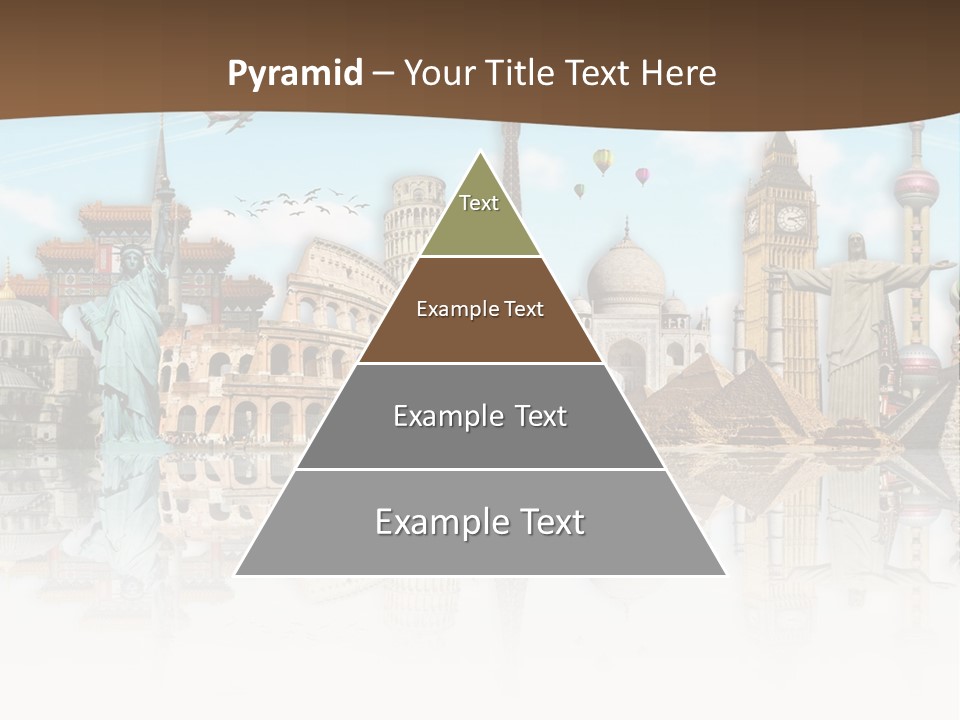 A Group Of Buildings With A Sky Background PowerPoint Template