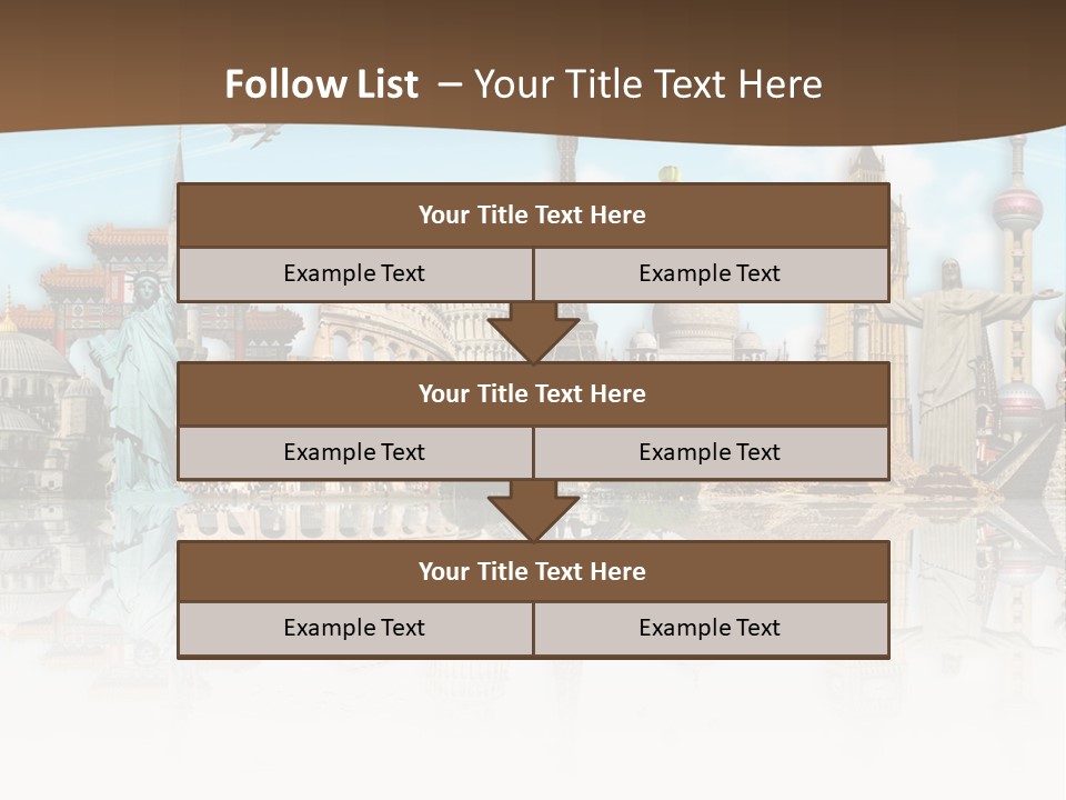 A Group Of Buildings With A Sky Background PowerPoint Template
