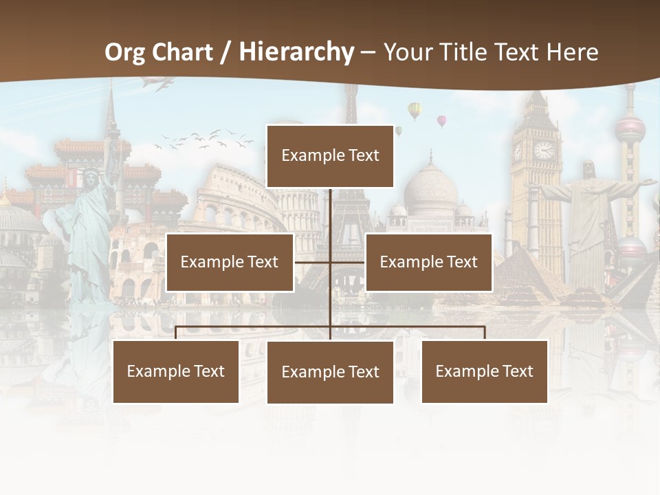 A Group Of Buildings With A Sky Background PowerPoint Template