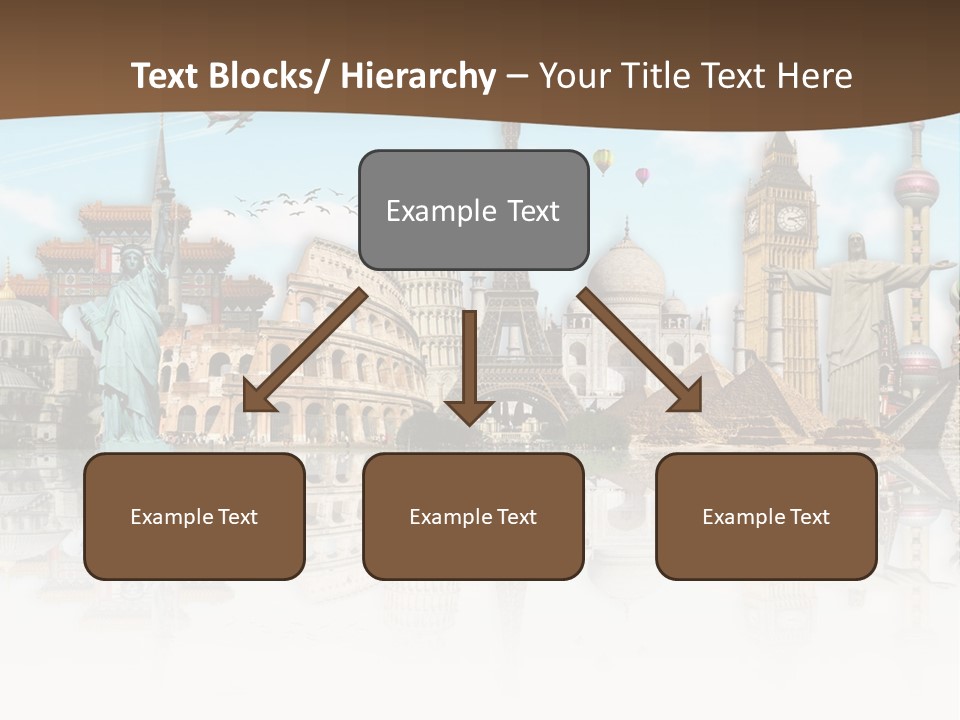 A Group Of Buildings With A Sky Background PowerPoint Template