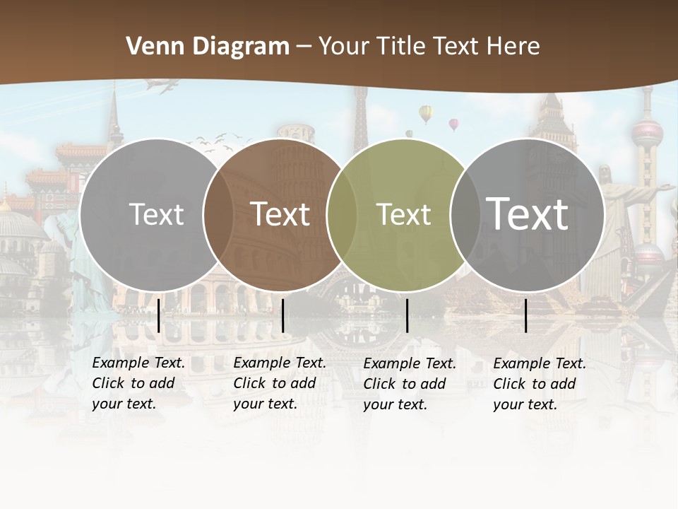 A Group Of Buildings With A Sky Background PowerPoint Template