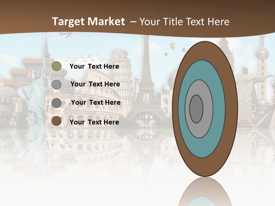 A Group Of Buildings With A Sky Background PowerPoint Template