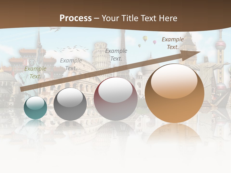 A Group Of Buildings With A Sky Background PowerPoint Template