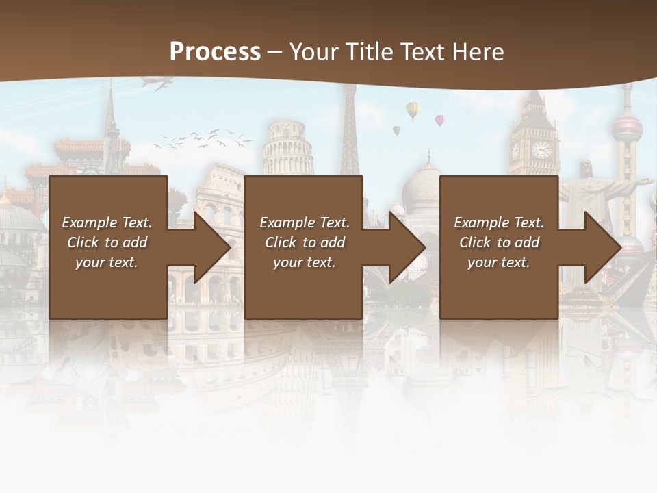 A Group Of Buildings With A Sky Background PowerPoint Template