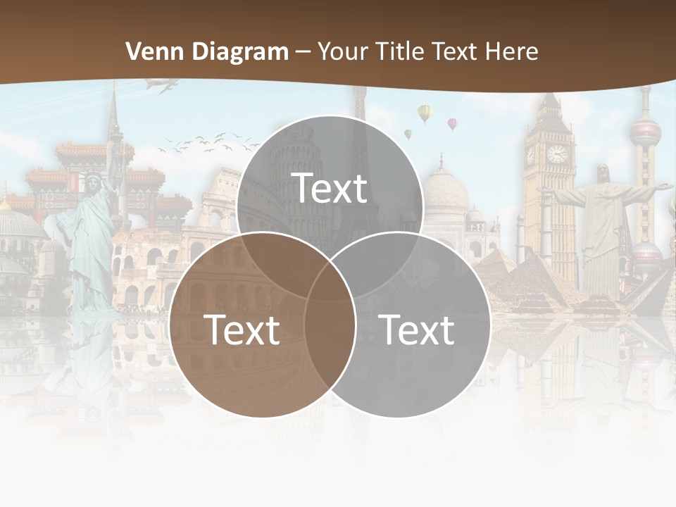 A Group Of Buildings With A Sky Background PowerPoint Template