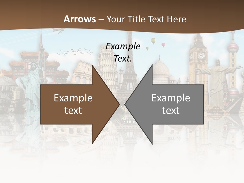 A Group Of Buildings With A Sky Background PowerPoint Template