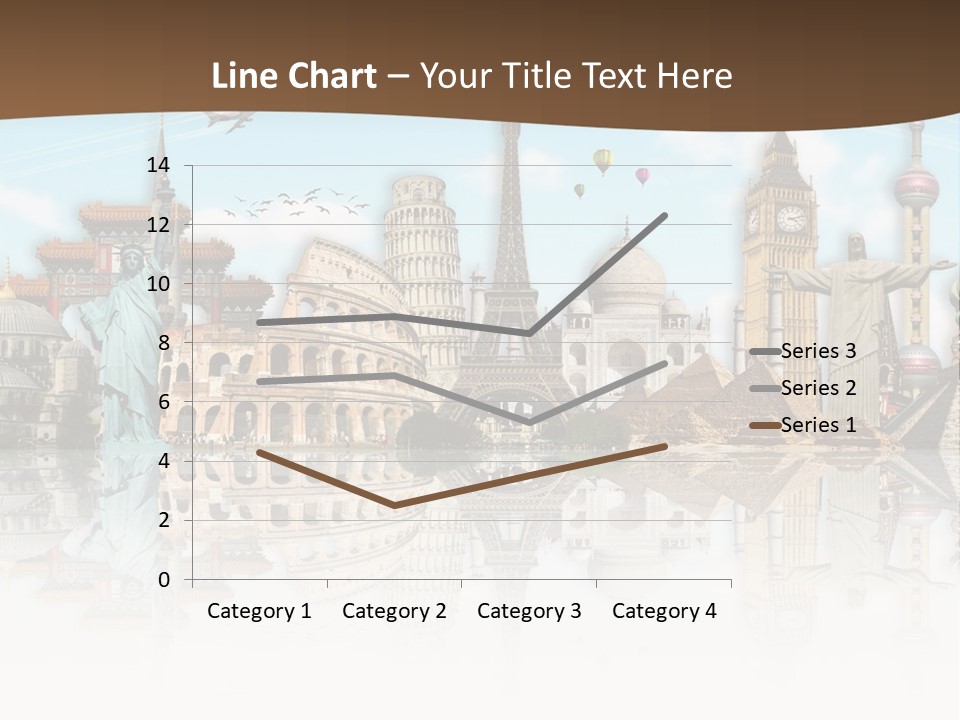A Group Of Buildings With A Sky Background PowerPoint Template