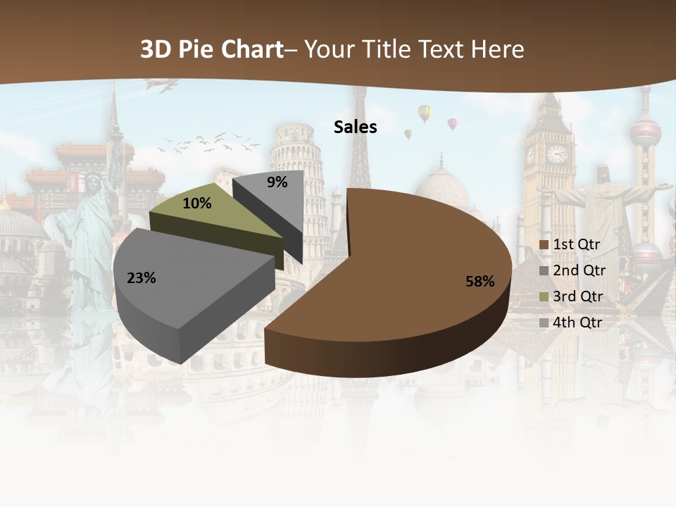A Group Of Buildings With A Sky Background PowerPoint Template