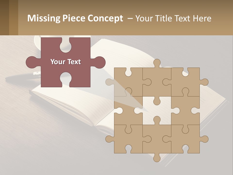 A Cup Of Coffee And A Book On A Table PowerPoint Template