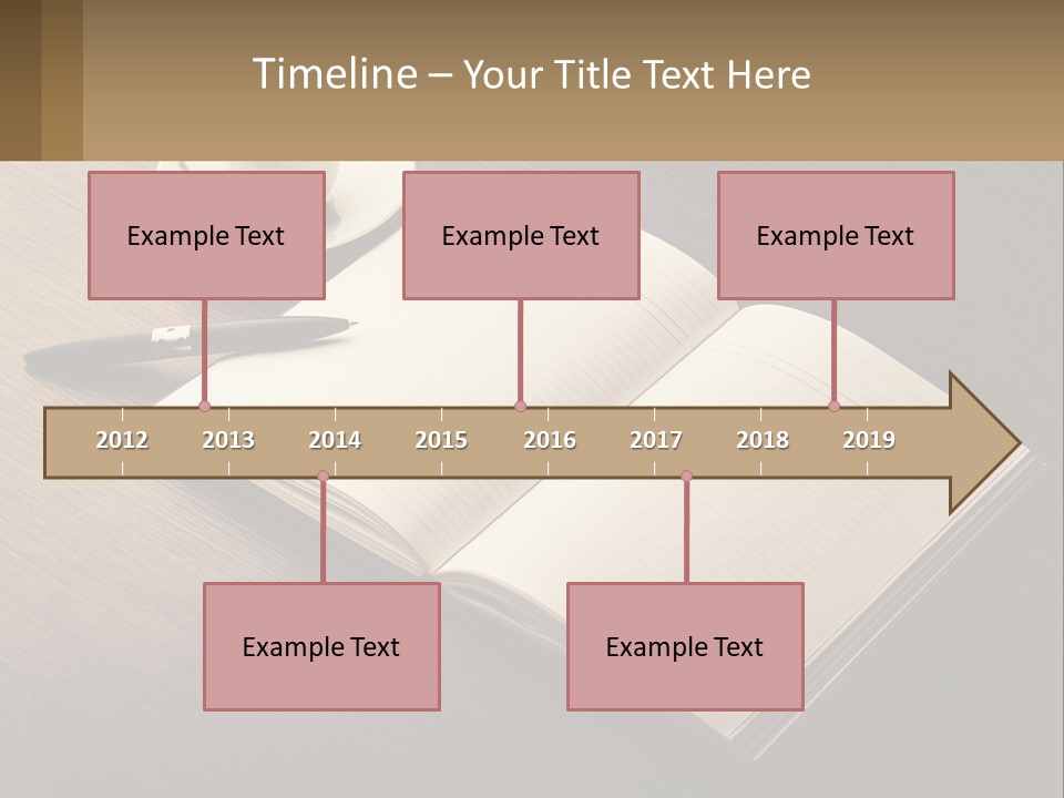 A Cup Of Coffee And A Book On A Table PowerPoint Template