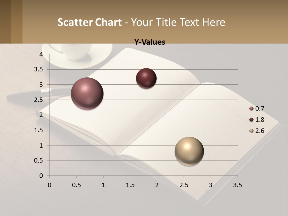 A Cup Of Coffee And A Book On A Table PowerPoint Template