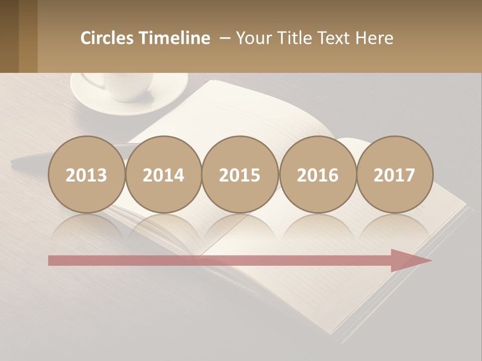 A Cup Of Coffee And A Book On A Table PowerPoint Template