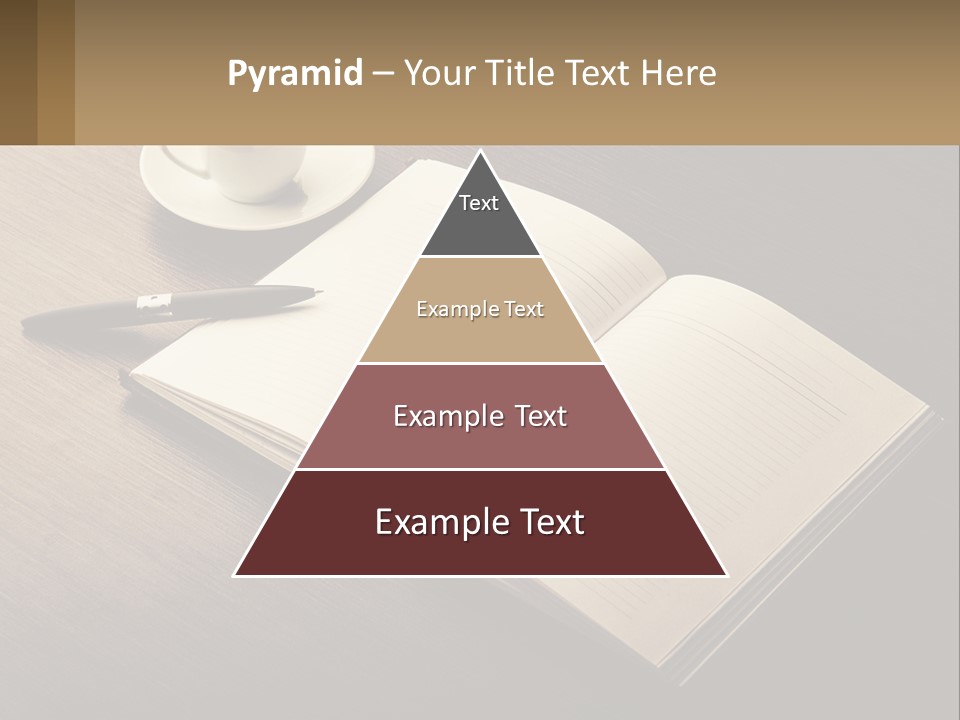 A Cup Of Coffee And A Book On A Table PowerPoint Template
