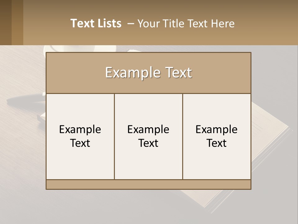 A Cup Of Coffee And A Book On A Table PowerPoint Template