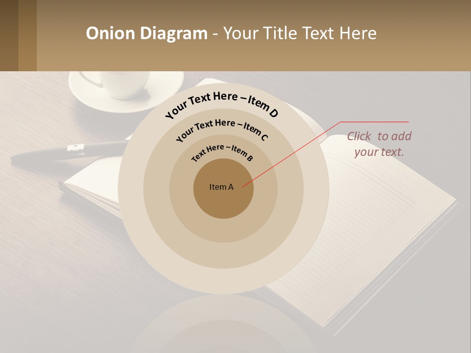 A Cup Of Coffee And A Book On A Table PowerPoint Template