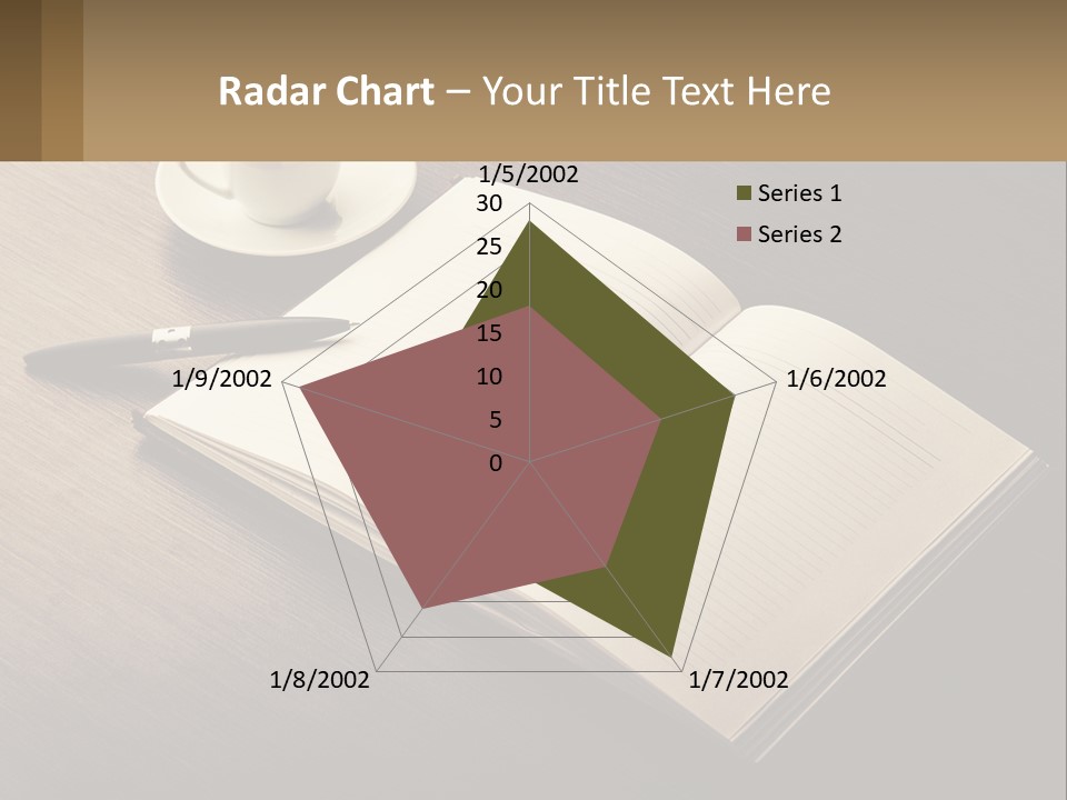 A Cup Of Coffee And A Book On A Table PowerPoint Template
