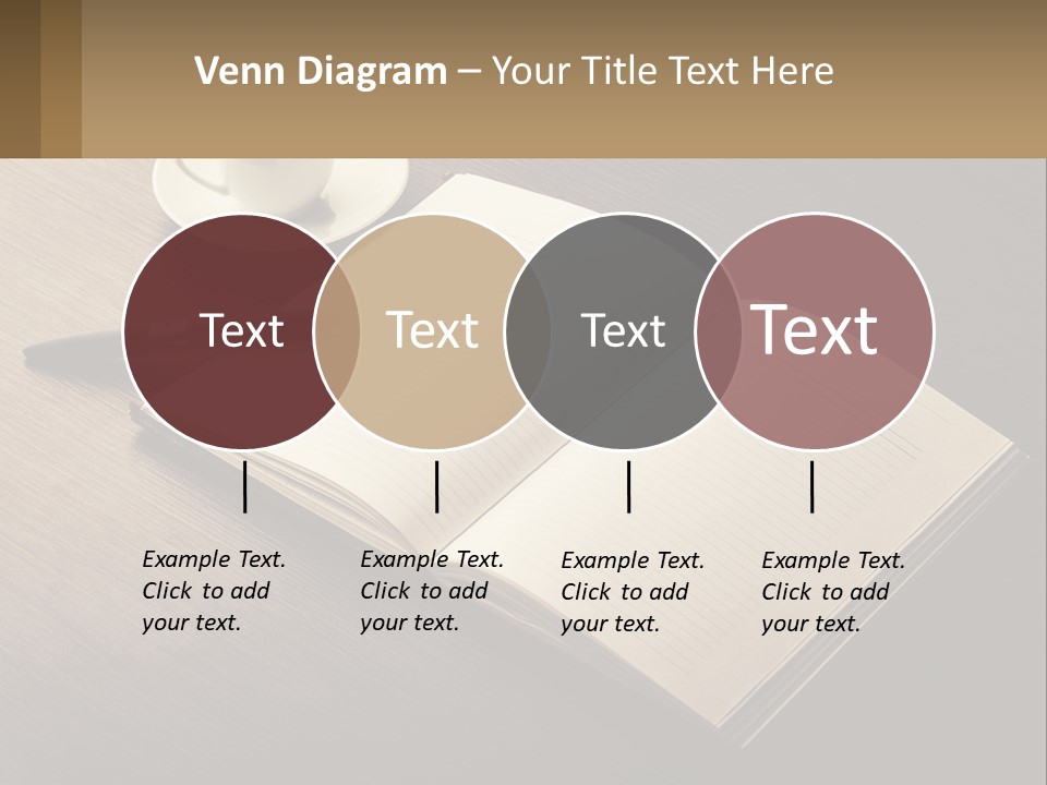 A Cup Of Coffee And A Book On A Table PowerPoint Template