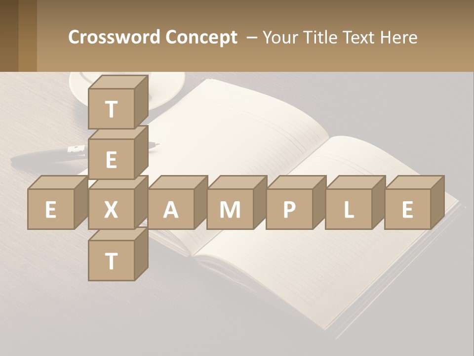 A Cup Of Coffee And A Book On A Table PowerPoint Template