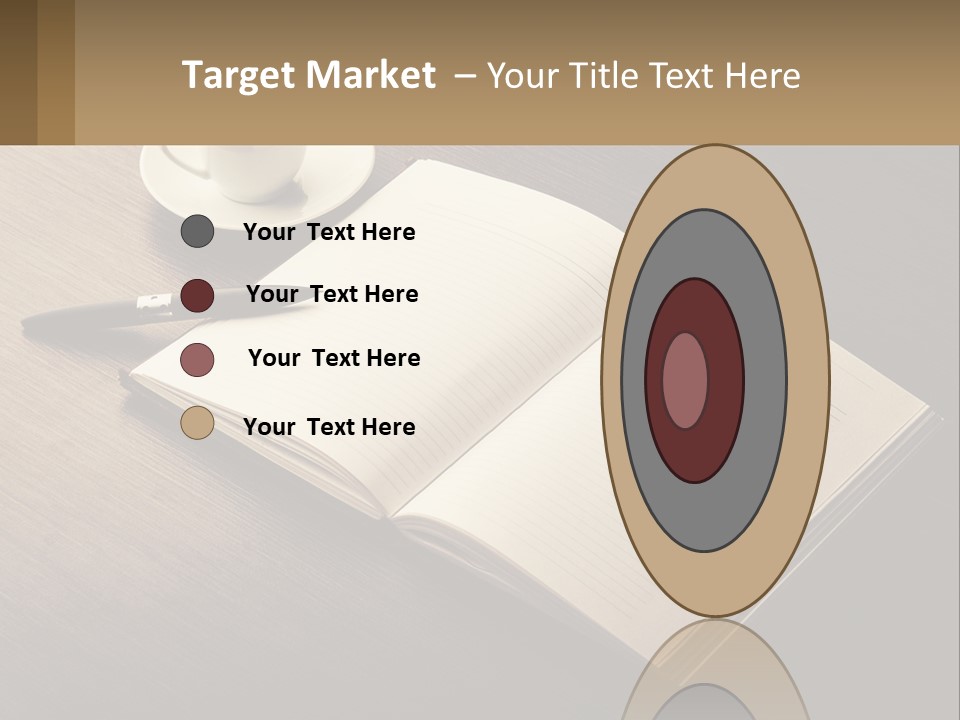 A Cup Of Coffee And A Book On A Table PowerPoint Template