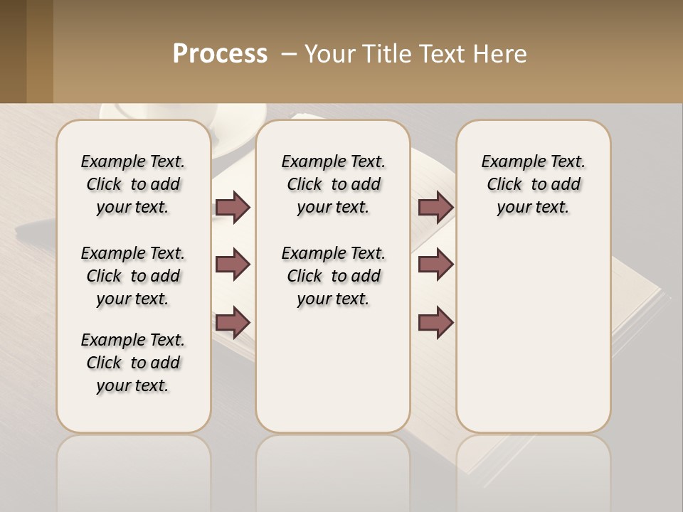 A Cup Of Coffee And A Book On A Table PowerPoint Template