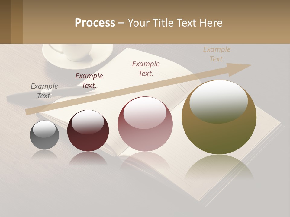 A Cup Of Coffee And A Book On A Table PowerPoint Template