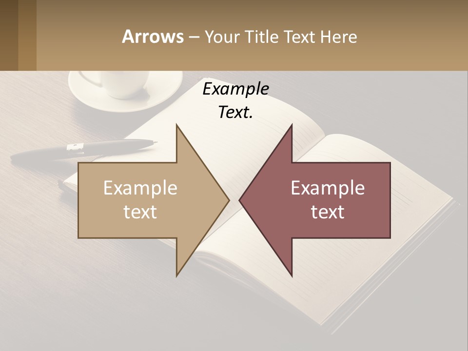 A Cup Of Coffee And A Book On A Table PowerPoint Template