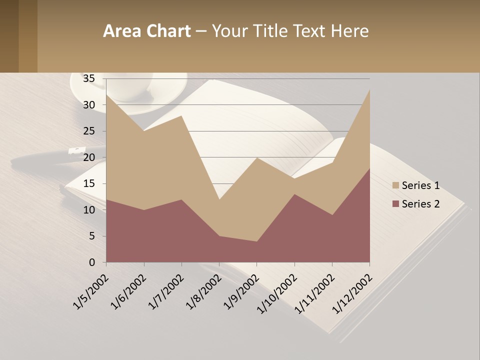 A Cup Of Coffee And A Book On A Table PowerPoint Template