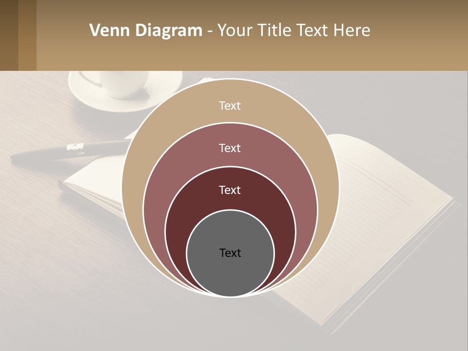 A Cup Of Coffee And A Book On A Table PowerPoint Template