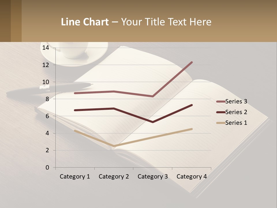 A Cup Of Coffee And A Book On A Table PowerPoint Template