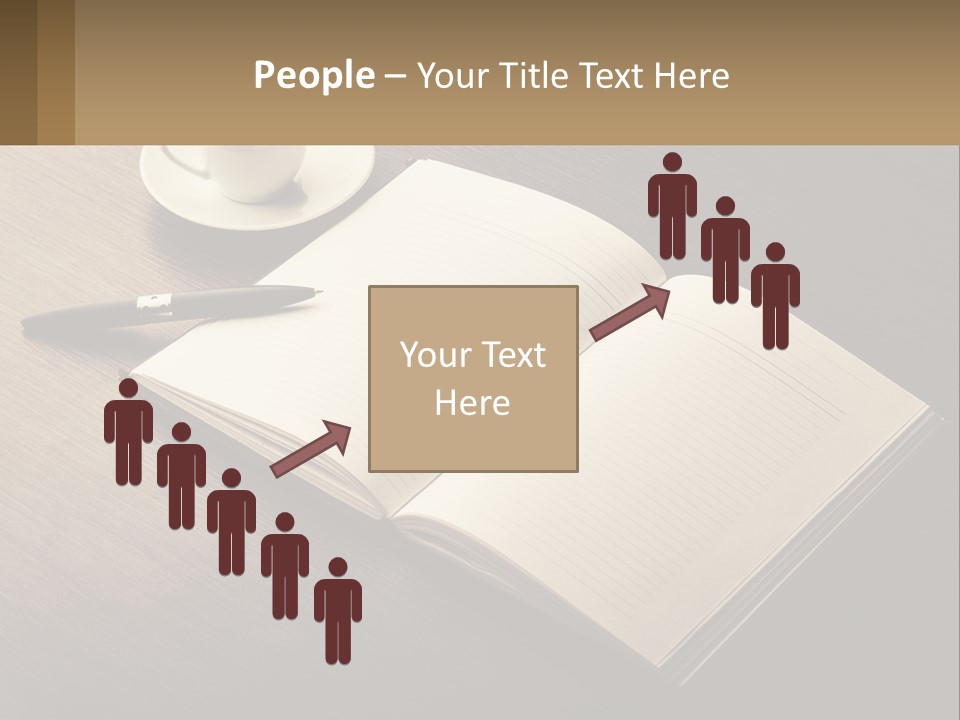 A Cup Of Coffee And A Book On A Table PowerPoint Template