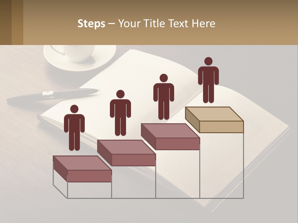 A Cup Of Coffee And A Book On A Table PowerPoint Template