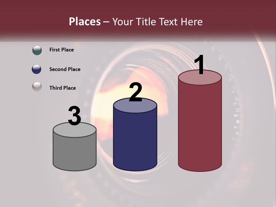 A Close Up Of A Camera Lens PowerPoint Template