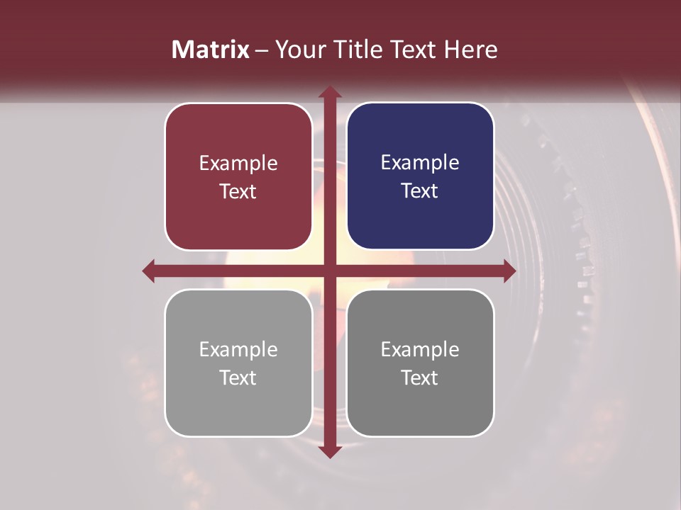 A Close Up Of A Camera Lens PowerPoint Template