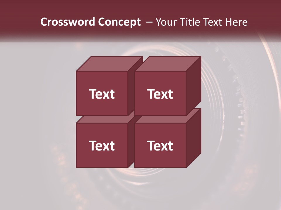 A Close Up Of A Camera Lens PowerPoint Template