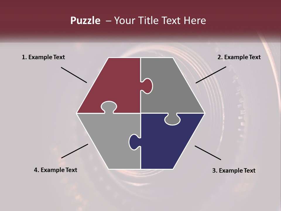 A Close Up Of A Camera Lens PowerPoint Template