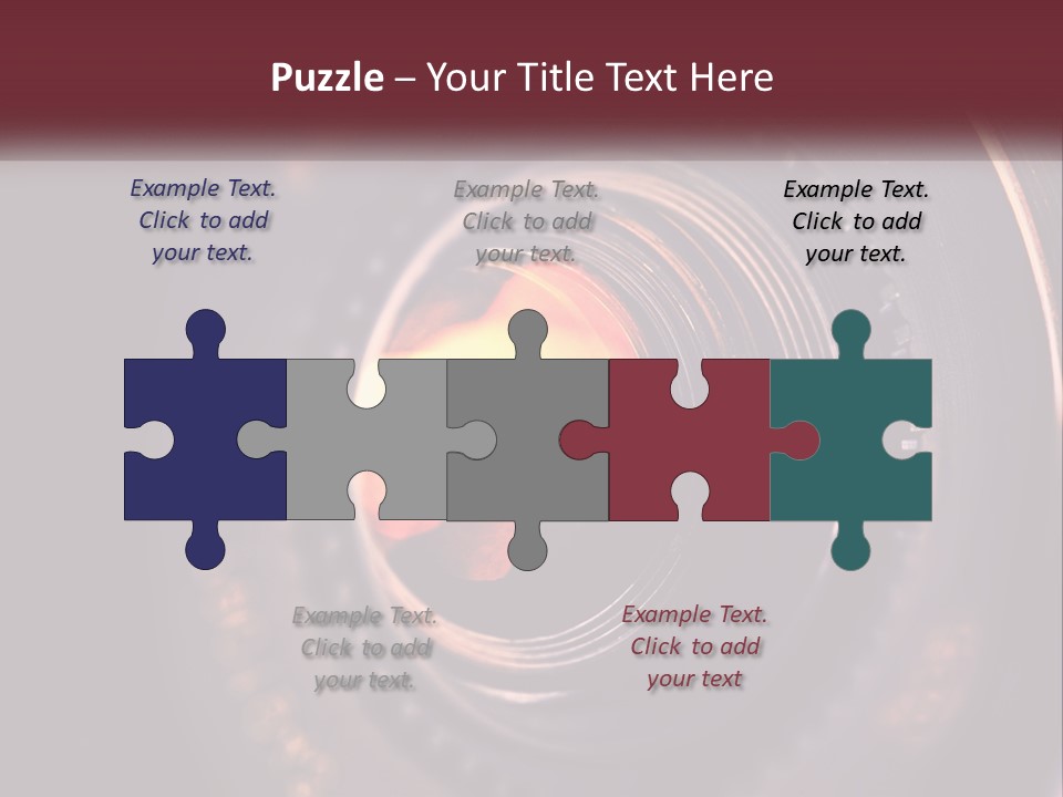 A Close Up Of A Camera Lens PowerPoint Template