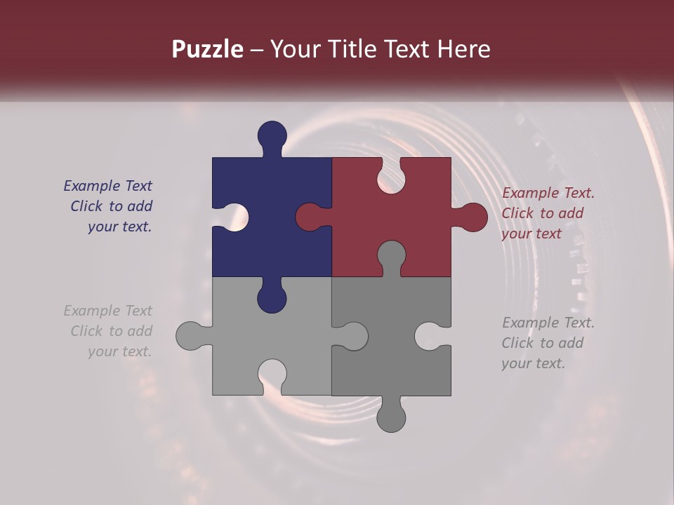 A Close Up Of A Camera Lens PowerPoint Template