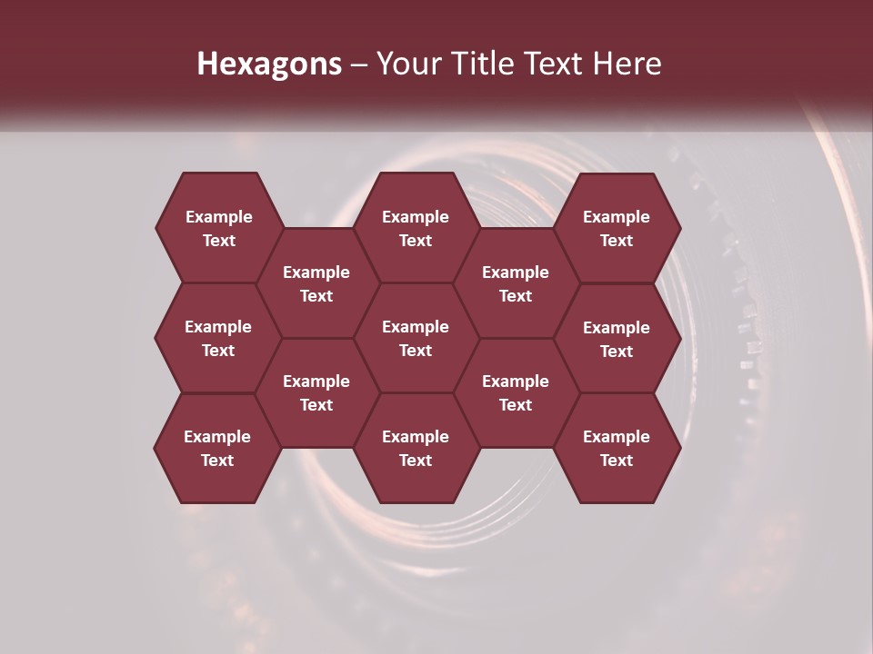 A Close Up Of A Camera Lens PowerPoint Template