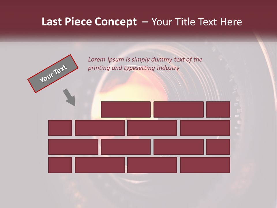 A Close Up Of A Camera Lens PowerPoint Template