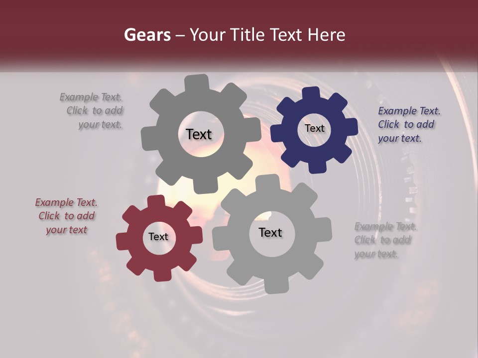 A Close Up Of A Camera Lens PowerPoint Template