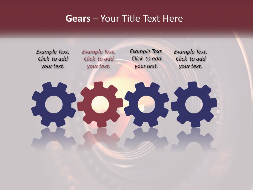 A Close Up Of A Camera Lens PowerPoint Template