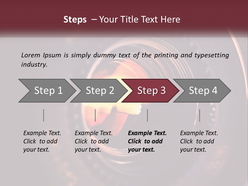 A Close Up Of A Camera Lens PowerPoint Template