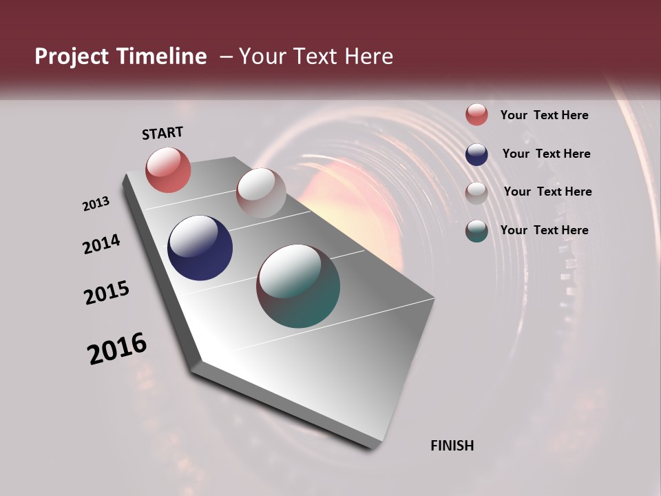 A Close Up Of A Camera Lens PowerPoint Template