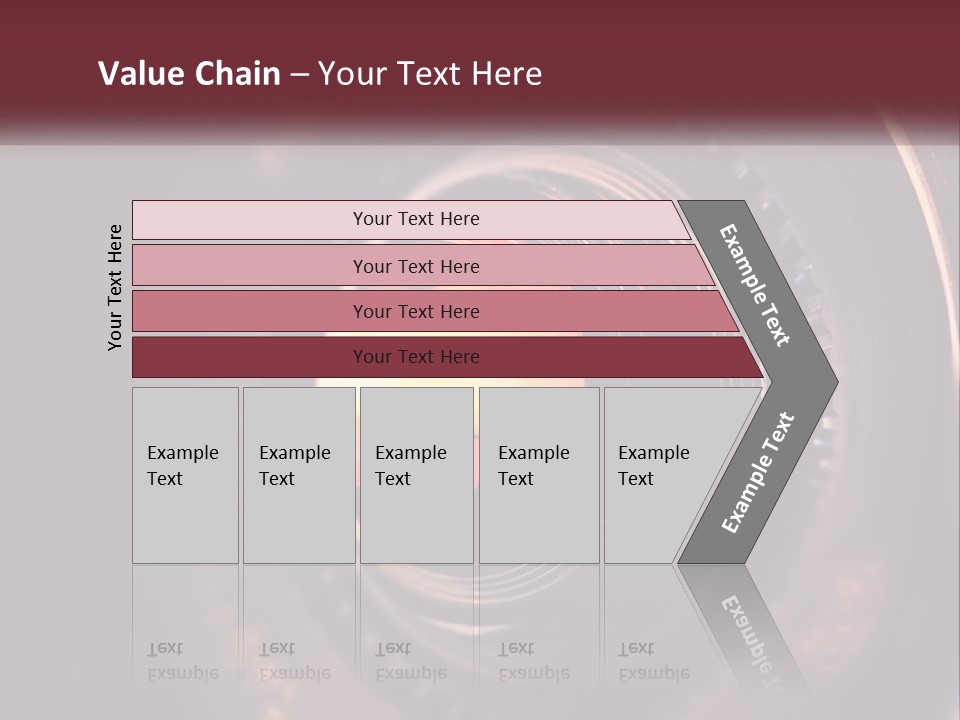 A Close Up Of A Camera Lens PowerPoint Template